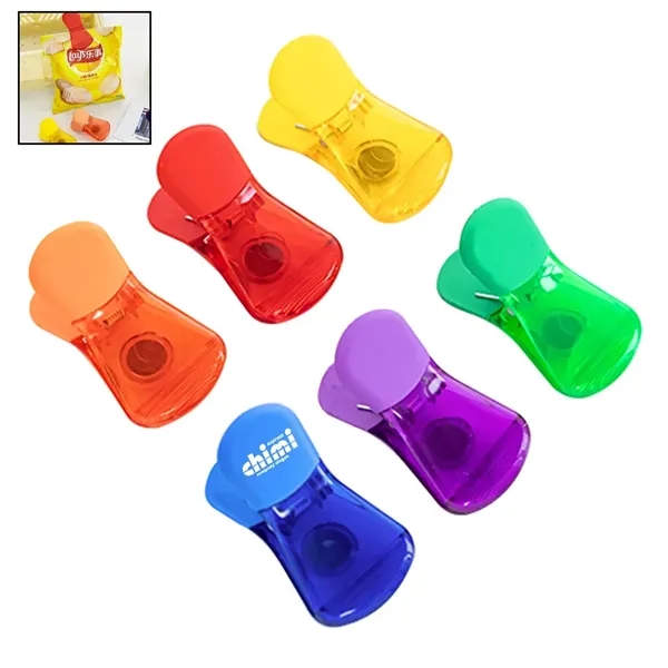 Plastic Magnetic Chip Clip Custom Pad Printing Bag Clips - Plastic Magnetic Chip Clip Custom Pad Printing Bag Clips - Image 0 of 4
