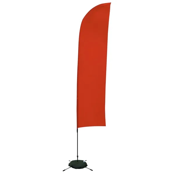 13' Solid-Color Blade Sail Sign Flag, 1-Sided, Scissor Base - 13' Solid-Color Blade Sail Sign Flag, 1-Sided, Scissor Base - Image 5 of 27