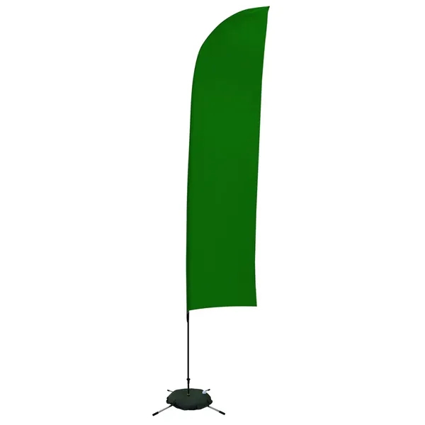 13' Solid-Color Blade Sail Sign Flag, 1-Sided, Scissor Base - 13' Solid-Color Blade Sail Sign Flag, 1-Sided, Scissor Base - Image 10 of 27