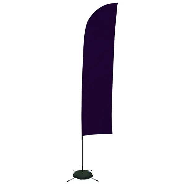 13' Solid-Color Blade Sail Sign Flag, 1-Sided, Scissor Base - 13' Solid-Color Blade Sail Sign Flag, 1-Sided, Scissor Base - Image 11 of 27