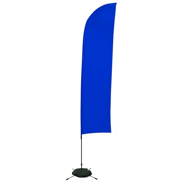 13' Solid-Color Blade Sail Sign Flag, 1-Sided, Scissor Base - 13' Solid-Color Blade Sail Sign Flag, 1-Sided, Scissor Base - Image 12 of 27