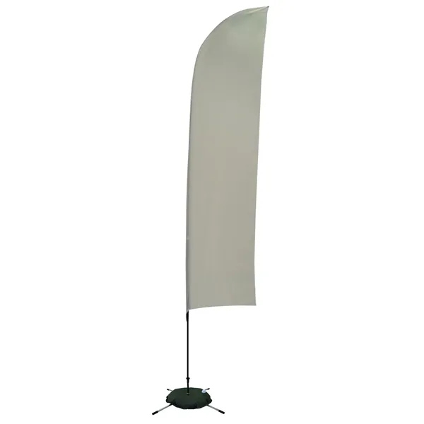 13' Solid-Color Blade Sail Sign Flag, 1-Sided, Scissor Base - 13' Solid-Color Blade Sail Sign Flag, 1-Sided, Scissor Base - Image 13 of 27