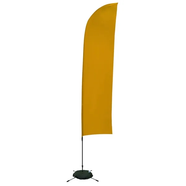 13' Solid-Color Blade Sail Sign Flag, 1-Sided, Scissor Base - 13' Solid-Color Blade Sail Sign Flag, 1-Sided, Scissor Base - Image 14 of 27