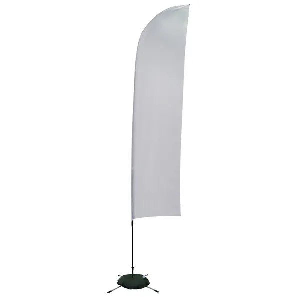 13' Solid-Color Blade Sail Sign Flag, 1-Sided, Scissor Base - 13' Solid-Color Blade Sail Sign Flag, 1-Sided, Scissor Base - Image 17 of 27