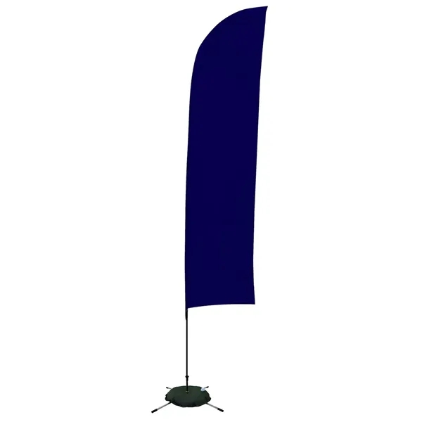 13' Solid-Color Blade Sail Sign Flag, 1-Sided, Scissor Base - 13' Solid-Color Blade Sail Sign Flag, 1-Sided, Scissor Base - Image 18 of 27