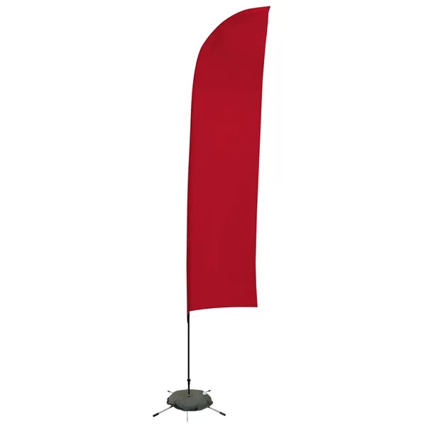 13' Solid-Color Blade Sail Sign Flag, 1-Sided, Scissor Base - 13' Solid-Color Blade Sail Sign Flag, 1-Sided, Scissor Base - Image 22 of 27