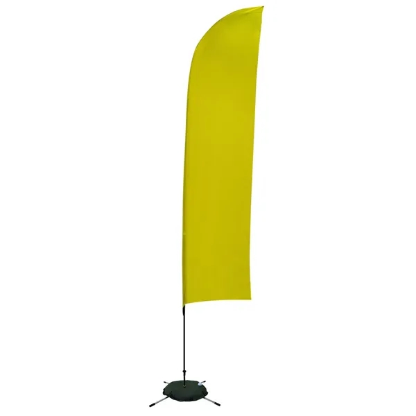 13' Solid-Color Blade Sail Sign Flag, 1-Sided, Scissor Base - 13' Solid-Color Blade Sail Sign Flag, 1-Sided, Scissor Base - Image 25 of 27