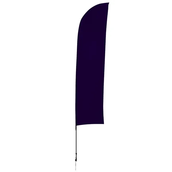 13' Solid-Color Blade Sail Sign Flag, 1-Sided, Ground Spike - 13' Solid-Color Blade Sail Sign Flag, 1-Sided, Ground Spike - Image 5 of 27
