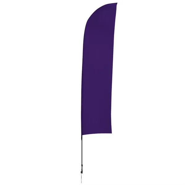 13' Solid-Color Blade Sail Sign Flag, 1-Sided, Ground Spike - 13' Solid-Color Blade Sail Sign Flag, 1-Sided, Ground Spike - Image 6 of 27