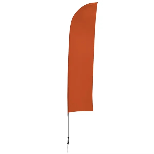13' Solid-Color Blade Sail Sign Flag, 1-Sided, Ground Spike - 13' Solid-Color Blade Sail Sign Flag, 1-Sided, Ground Spike - Image 8 of 27