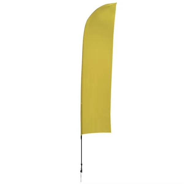 13' Solid-Color Blade Sail Sign Flag, 1-Sided, Ground Spike - 13' Solid-Color Blade Sail Sign Flag, 1-Sided, Ground Spike - Image 20 of 27