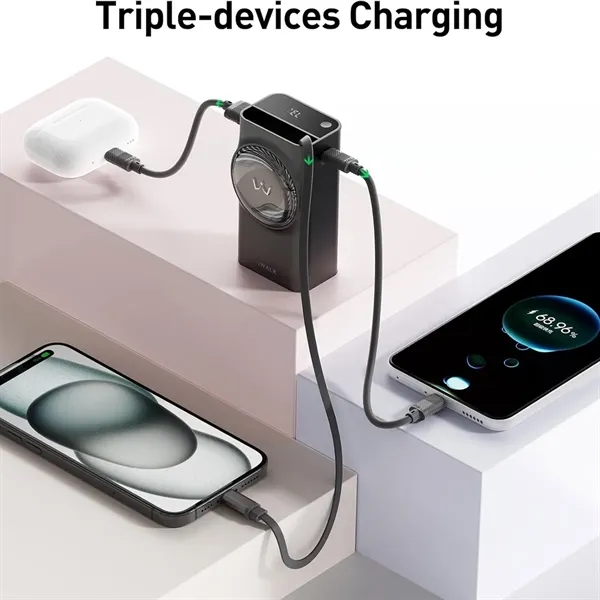 iWALK 10000mah Fast Power Bank With Retractable Cable - iWALK 10000mah Fast Power Bank With Retractable Cable - Image 2 of 6