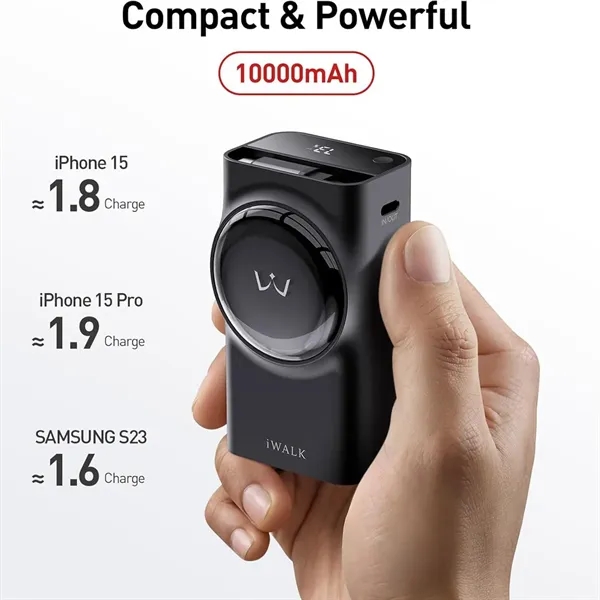 iWALK 10000mah Fast Power Bank With Retractable Cable - iWALK 10000mah Fast Power Bank With Retractable Cable - Image 5 of 6