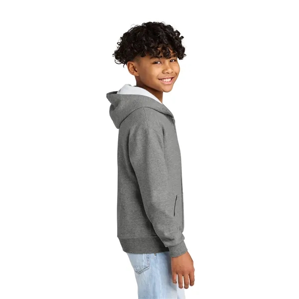 Jerzees - Youth NuBlend Full-Zip Hooded Sweatshirt. - Jerzees - Youth NuBlend Full-Zip Hooded Sweatshirt. - Image 5 of 24