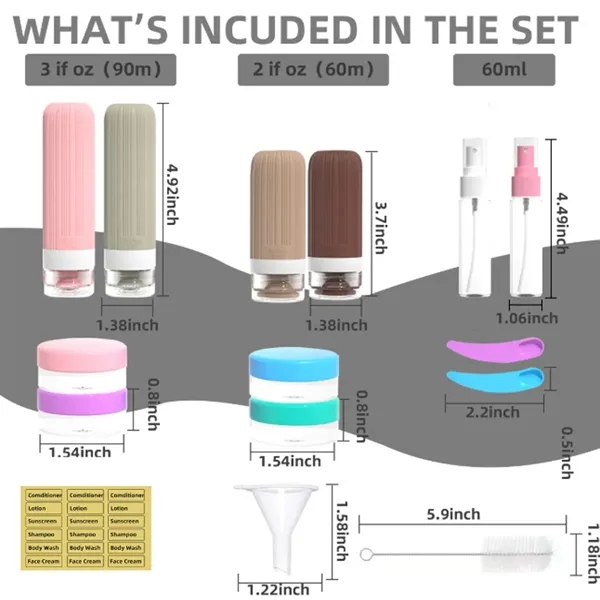 Silicone Travel Containers - Silicone Travel Containers - Image 5 of 6