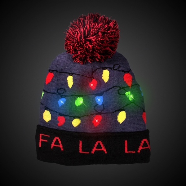 Fa La La LED Hat - Fa La La LED Hat - Image 1 of 2