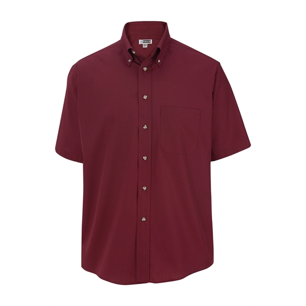 Men's Easy Care Short Sleeve Poplin Shirt - Men's Easy Care Short Sleeve Poplin Shirt - Image 1 of 9