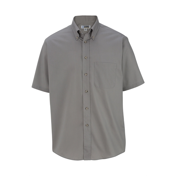 Men's Easy Care Short Sleeve Poplin Shirt - Men's Easy Care Short Sleeve Poplin Shirt - Image 2 of 9