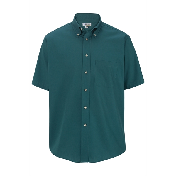 Men's Easy Care Short Sleeve Poplin Shirt - Men's Easy Care Short Sleeve Poplin Shirt - Image 5 of 9