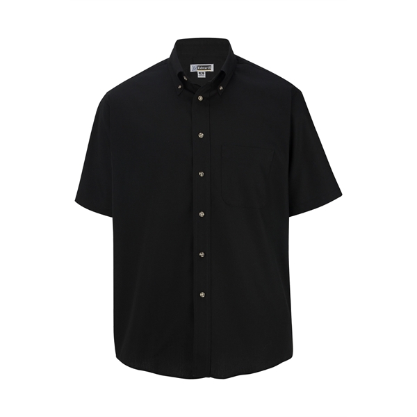 Men's Easy Care Short Sleeve Poplin Shirt - Men's Easy Care Short Sleeve Poplin Shirt - Image 7 of 9