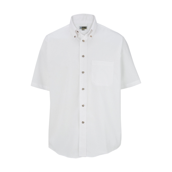 Men's Easy Care Short Sleeve Poplin Shirt - Men's Easy Care Short Sleeve Poplin Shirt - Image 9 of 9