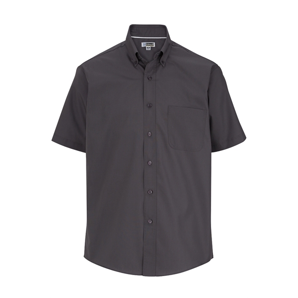 Men's Lightweight Short Sleeve Poplin Shirt - Men's Lightweight Short Sleeve Poplin Shirt - Image 7 of 9
