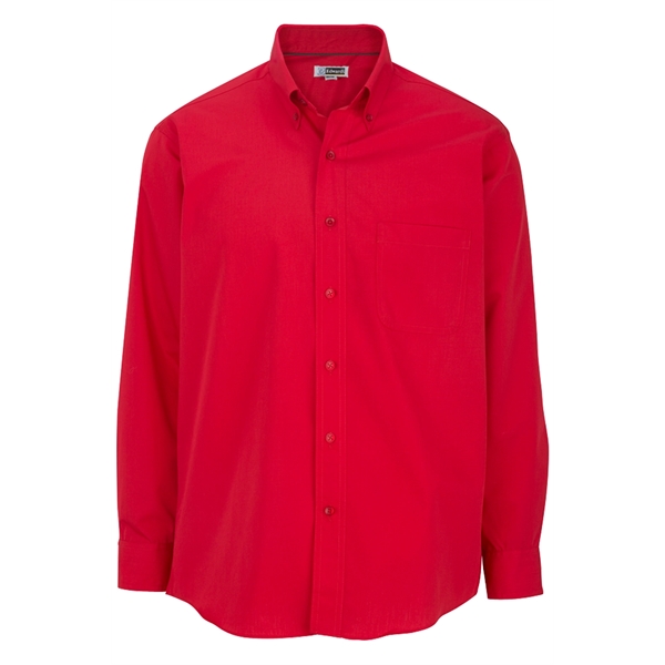 Men's Lightweight Long Sleeve Poplin Shirt - Men's Lightweight Long Sleeve Poplin Shirt - Image 6 of 9