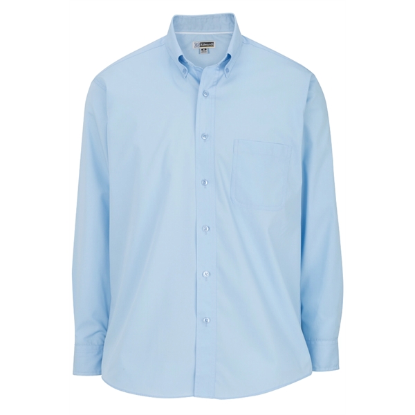 Men's Lightweight Long Sleeve Poplin Shirt - Men's Lightweight Long Sleeve Poplin Shirt - Image 8 of 9