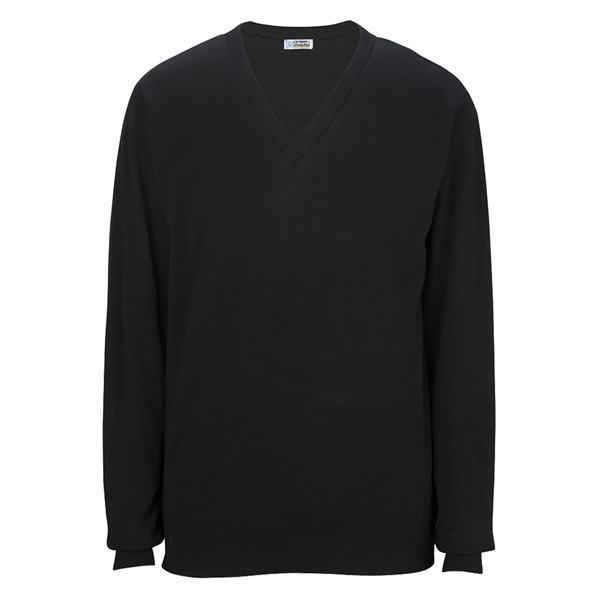 V-Neck Cotton Blend Sweater
