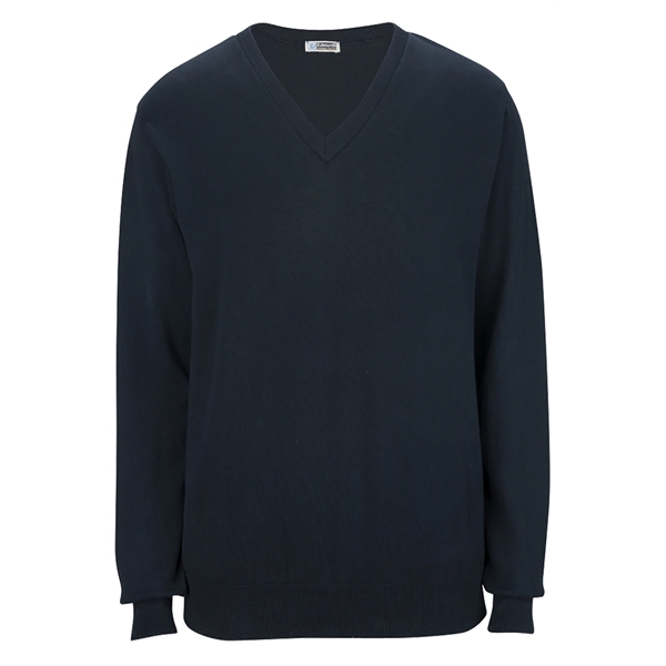 V-Neck Cotton Blend Sweater