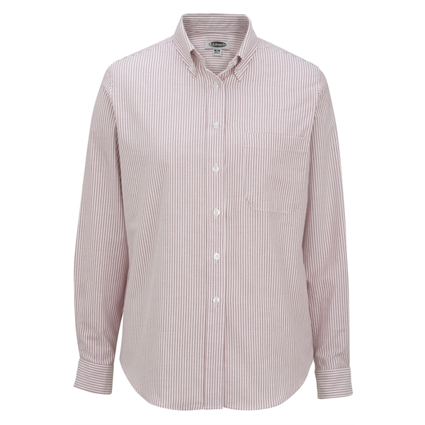 Ladies' Long Sleeve Oxford Shirt - Ladies' Long Sleeve Oxford Shirt - Image 7 of 7