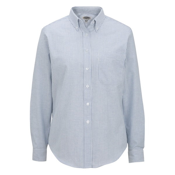 Ladies' Long Sleeve Oxford Shirt - Ladies' Long Sleeve Oxford Shirt - Image 1 of 7