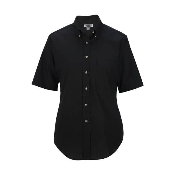 Ladies' Easy Care Short Sleeve Poplin Shirt - Ladies' Easy Care Short Sleeve Poplin Shirt - Image 0 of 9
