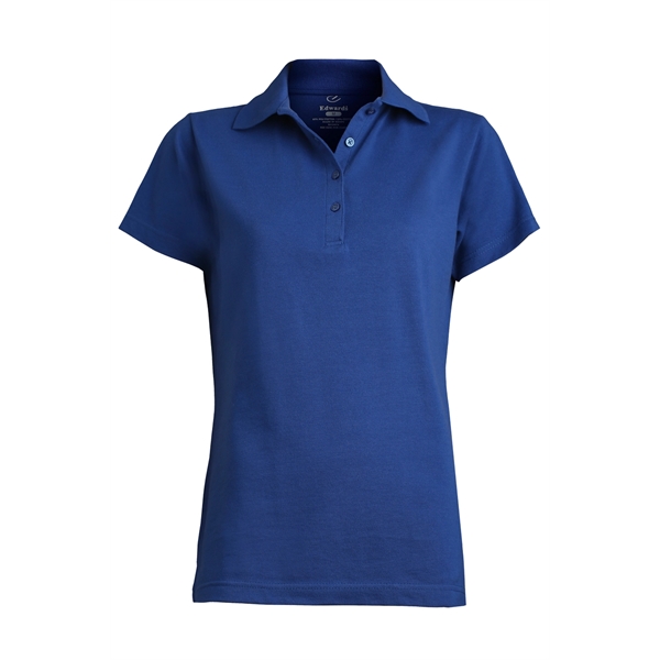 Ladies' Blended Pique Short Sleeve Polo - Ladies' Blended Pique Short Sleeve Polo - Image 1 of 5