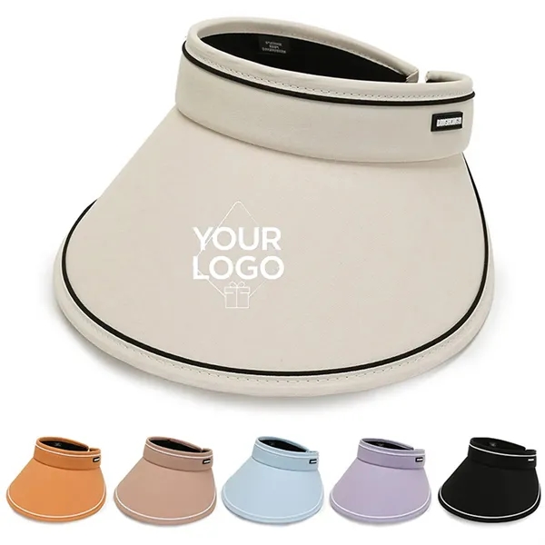 Foldable Wide Brim Sun Visor Hat for Women - Foldable Wide Brim Sun Visor Hat for Women - Image 0 of 6