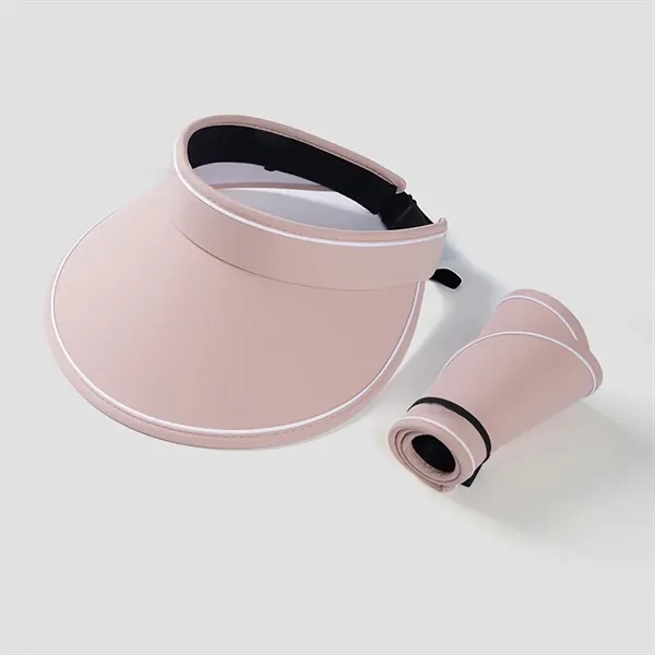 Foldable Wide Brim Sun Visor Hat for Women - Foldable Wide Brim Sun Visor Hat for Women - Image 2 of 6