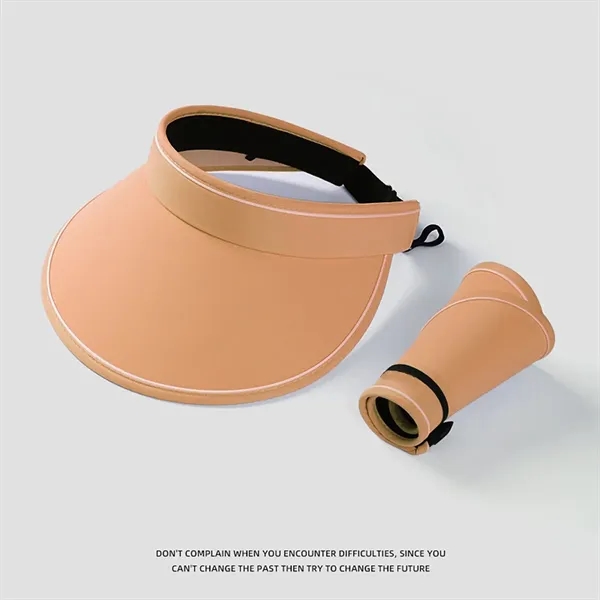 Foldable Wide Brim Sun Visor Hat for Women - Foldable Wide Brim Sun Visor Hat for Women - Image 5 of 6