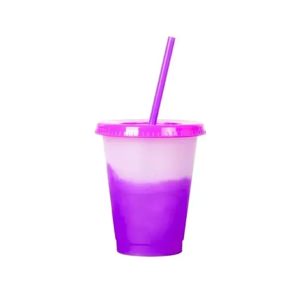MOQ50 16 Oz. Cold Color Changing Plastic Cup - MOQ50 16 Oz. Cold Color Changing Plastic Cup - Image 4 of 9