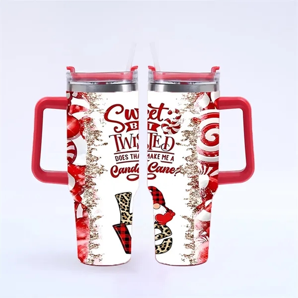 40 Oz. Christmas Theme Vacuum Tumbler with Lid and Straw - 40 Oz. Christmas Theme Vacuum Tumbler with Lid and Straw - Image 9 of 28