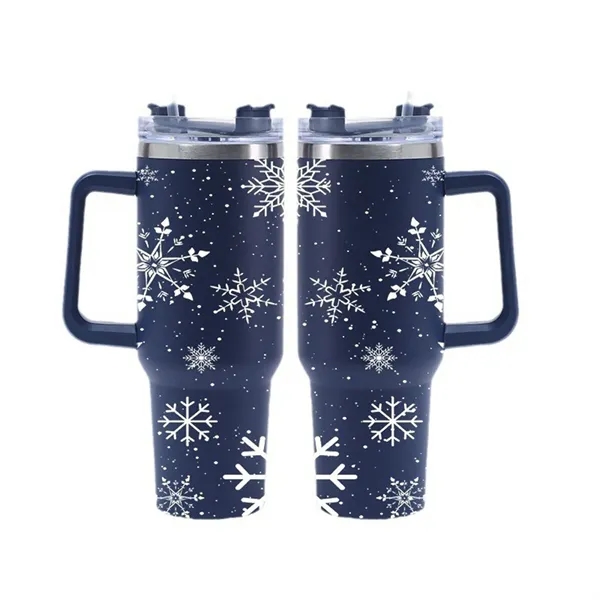 40 Oz. Christmas Theme Vacuum Tumbler with Lid and Straw - 40 Oz. Christmas Theme Vacuum Tumbler with Lid and Straw - Image 11 of 28
