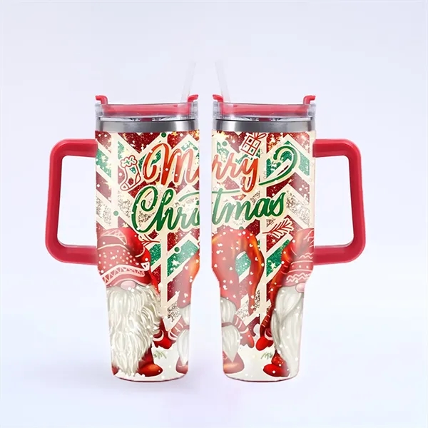 40 Oz. Christmas Theme Vacuum Tumbler with Lid and Straw - 40 Oz. Christmas Theme Vacuum Tumbler with Lid and Straw - Image 12 of 28