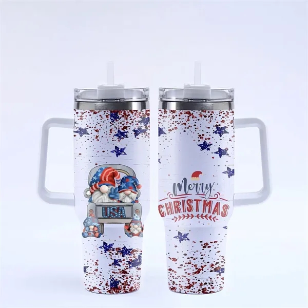 40 Oz. Christmas Theme Vacuum Tumbler with Lid and Straw - 40 Oz. Christmas Theme Vacuum Tumbler with Lid and Straw - Image 16 of 28