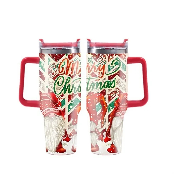 40 Oz. Christmas Theme Vacuum Tumbler with Lid and Straw - 40 Oz. Christmas Theme Vacuum Tumbler with Lid and Straw - Image 21 of 28