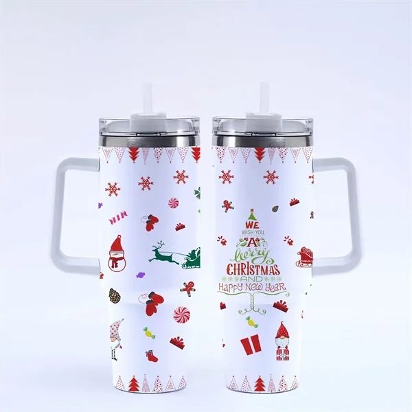 40 Oz. Christmas Theme Vacuum Tumbler with Lid and Straw - 40 Oz. Christmas Theme Vacuum Tumbler with Lid and Straw - Image 23 of 28