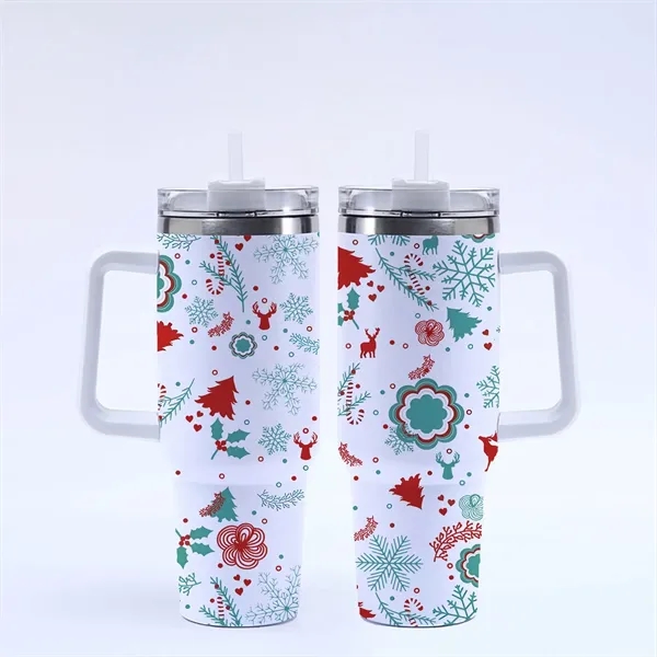 40 Oz. Christmas Theme Vacuum Tumbler with Lid and Straw - 40 Oz. Christmas Theme Vacuum Tumbler with Lid and Straw - Image 24 of 28