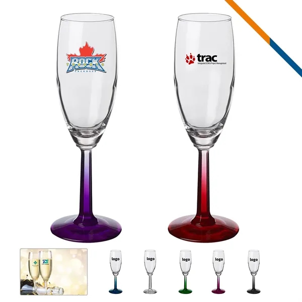 Libbey Salo Champagne Flutes - 6 OZ. - Libbey Salo Champagne Flutes - 6 OZ. - Image 0 of 9