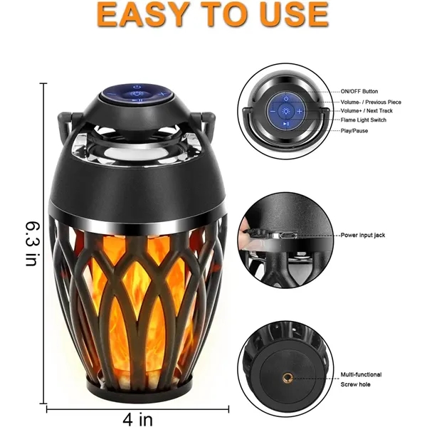 IPX5 Waterproof Flame Atmosphere bluetooth Speaker - IPX5 Waterproof Flame Atmosphere bluetooth Speaker - Image 1 of 4