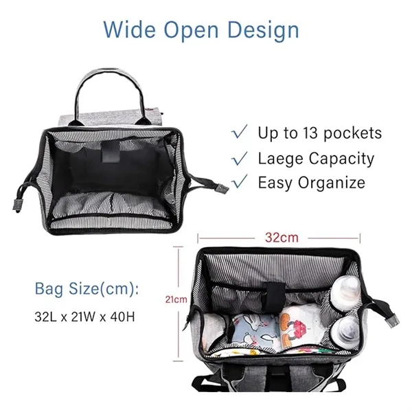 Multifunction Diaper Bag Backpack - Multifunction Diaper Bag Backpack - Image 3 of 4