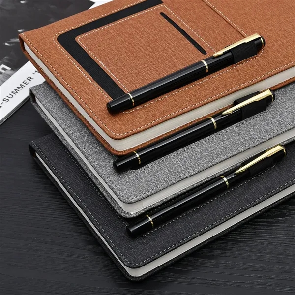 Portable A5 Waterproof And Wear-Resistant Leather Notebook - Portable A5 Waterproof And Wear-Resistant Leather Notebook - Image 3 of 10