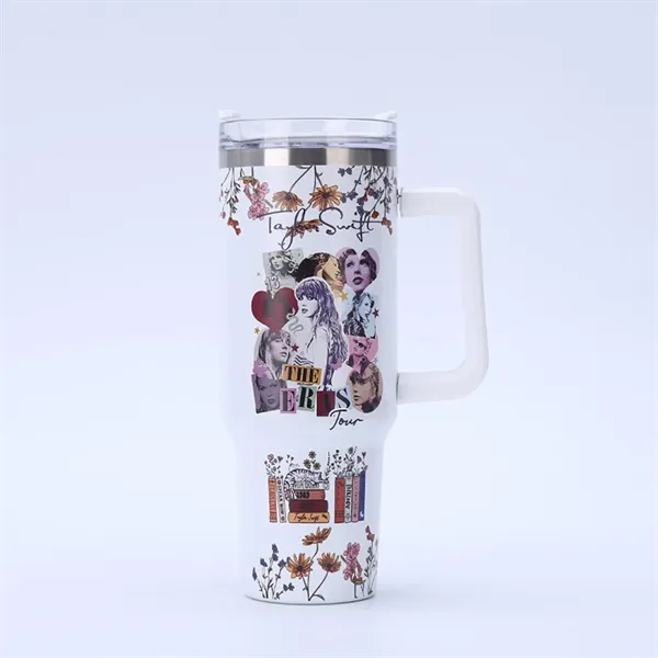 40 Oz Customized Full Color Printed Vacuum Tumbler with Hand - 40 Oz Customized Full Color Printed Vacuum Tumbler with Hand - Image 4 of 16